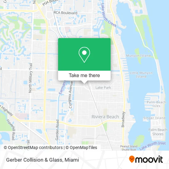 Gerber Collision & Glass map
