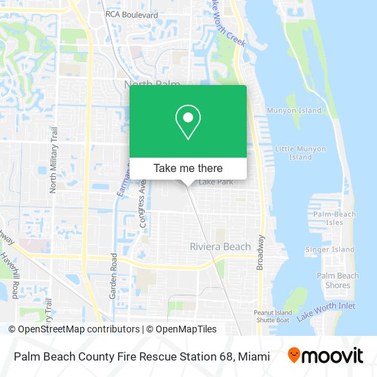 Mapa de Palm Beach County Fire Rescue Station 68