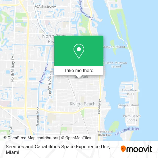 Services and Capabilities Space Experience Use map