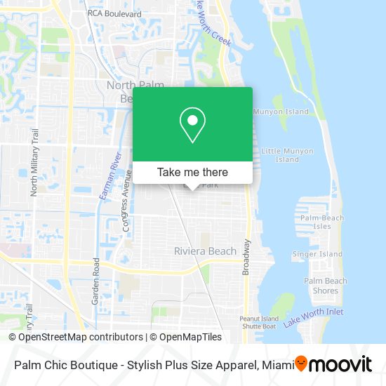 Palm Chic Boutique - Stylish Plus Size Apparel map