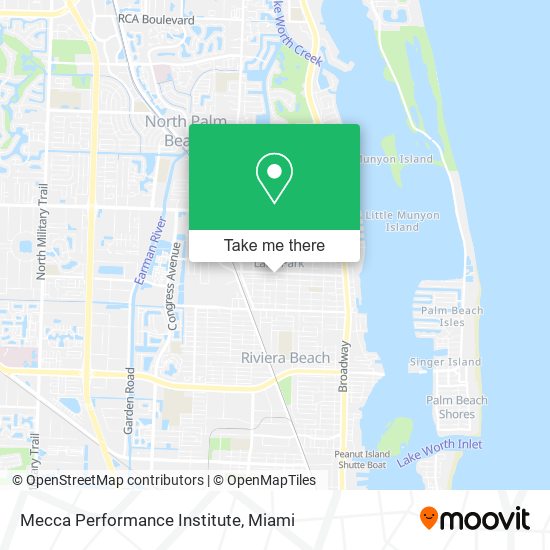 Mecca Performance Institute map