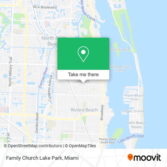 Mapa de Family Church Lake Park