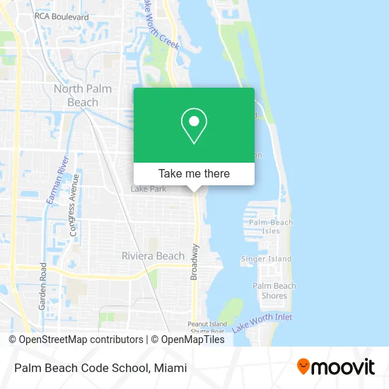 Palm Beach Code School map