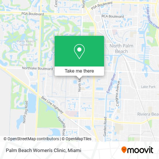 Mapa de Palm Beach Women's Clinic