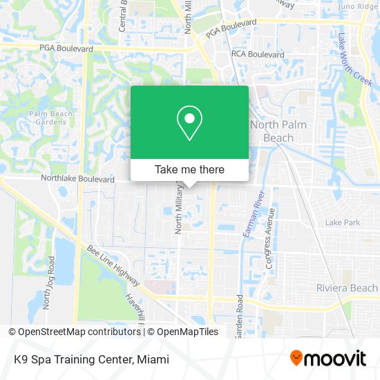 Mapa de K9 Spa Training Center