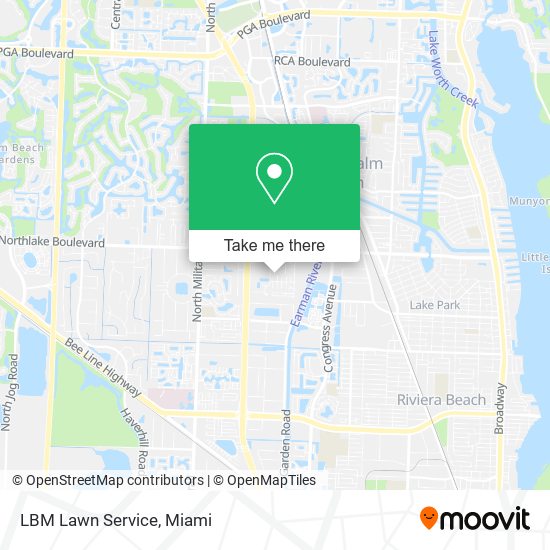 Mapa de LBM Lawn Service