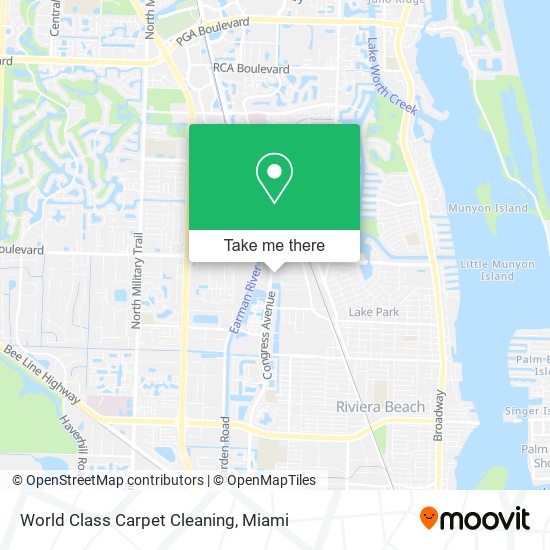 Mapa de World Class Carpet Cleaning