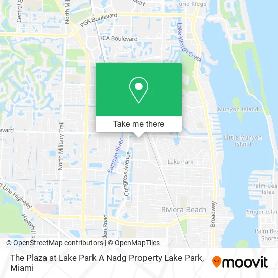 Mapa de The Plaza at Lake Park A Nadg Property Lake Park