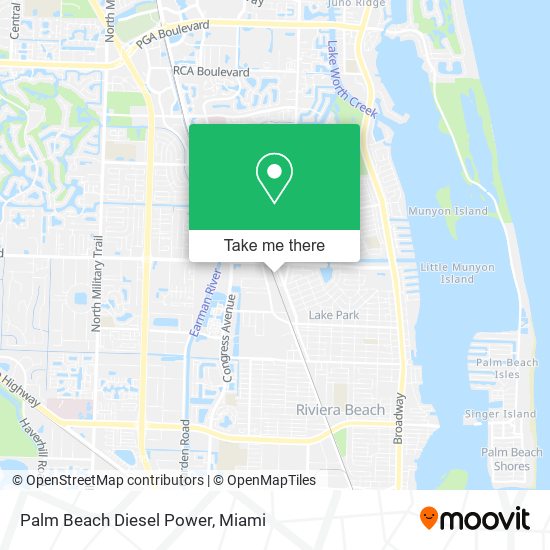 Palm Beach Diesel Power map