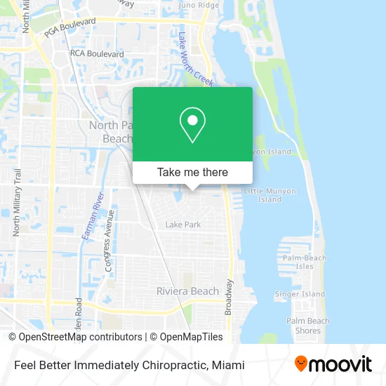 Feel Better Immediately Chiropractic map