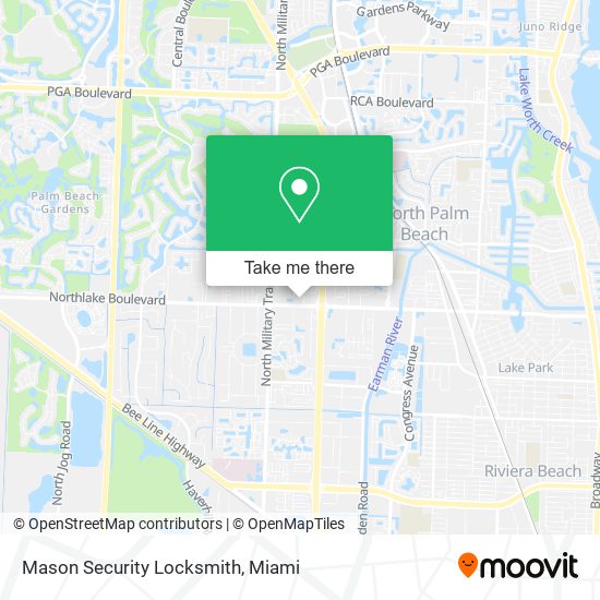 Mapa de Mason Security Locksmith