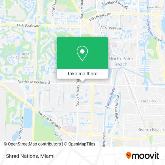 Shred Nations map