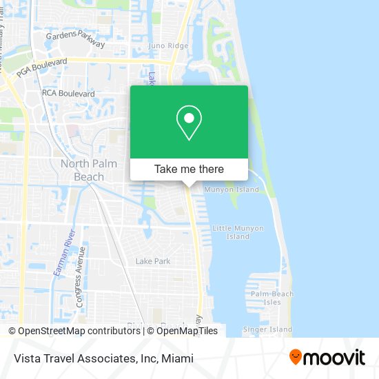Mapa de Vista Travel Associates, Inc