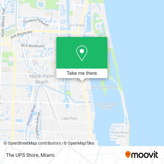 Mapa de The UPS Store