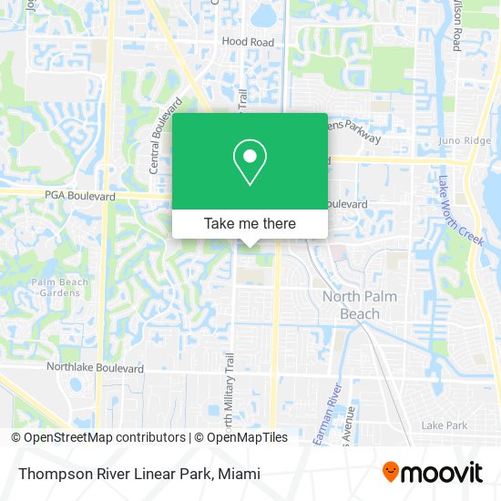 Mapa de Thompson River Linear Park