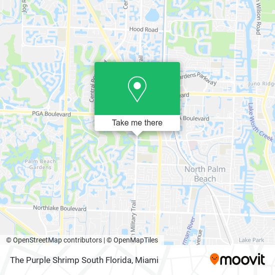 The Purple Shrimp South Florida map
