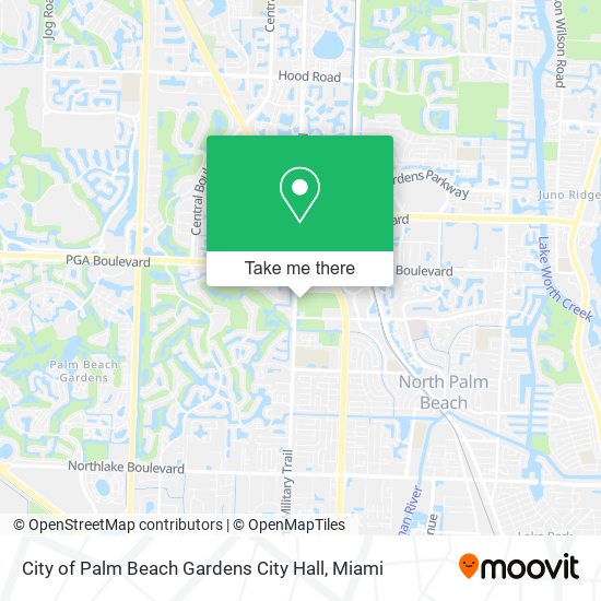 City of Palm Beach Gardens City Hall map
