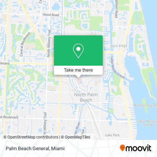 Mapa de Palm Beach General