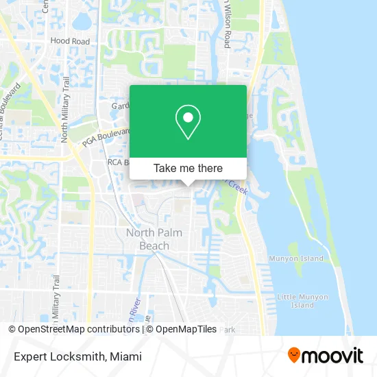 Expert Locksmith map