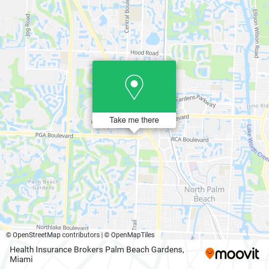 Health Insurance Brokers Palm Beach Gardens map