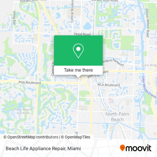 Mapa de Beach Life Appliance Repair