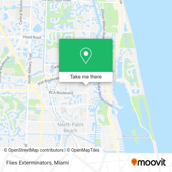 Flies Exterminators map