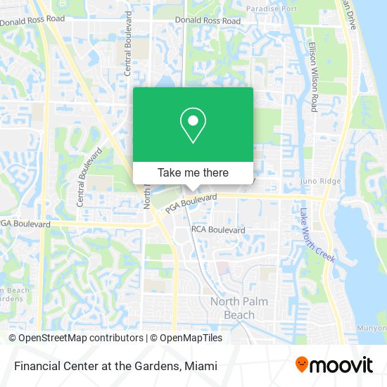 Mapa de Financial Center at the Gardens