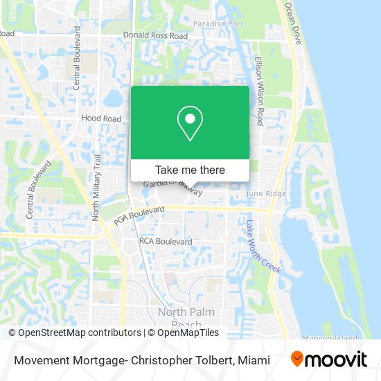 Movement Mortgage- Christopher Tolbert map