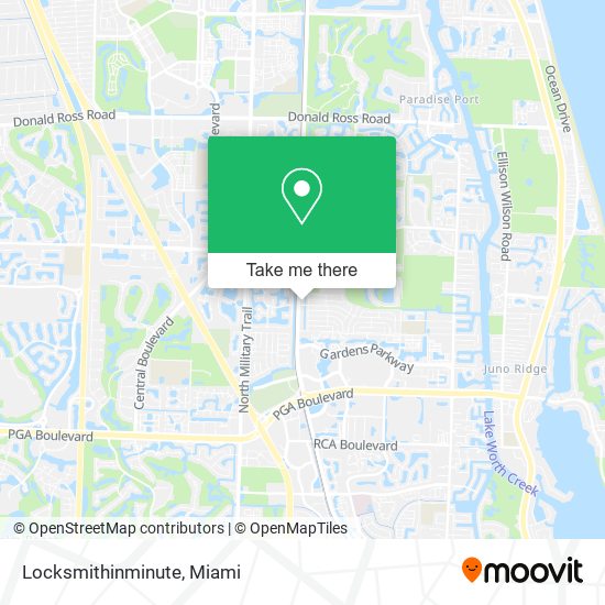 Locksmithinminute map