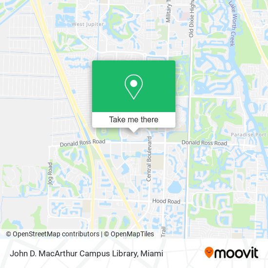 John D. MacArthur Campus Library map