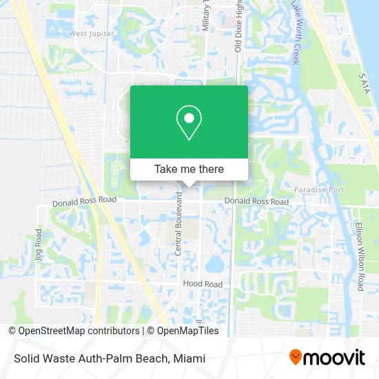 Solid Waste Auth-Palm Beach map