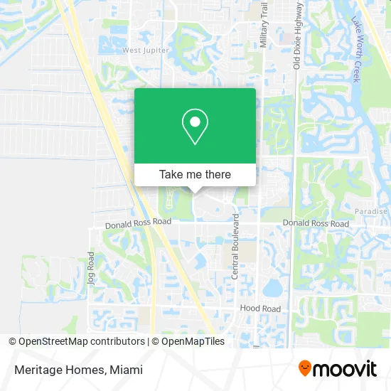 Meritage Homes map