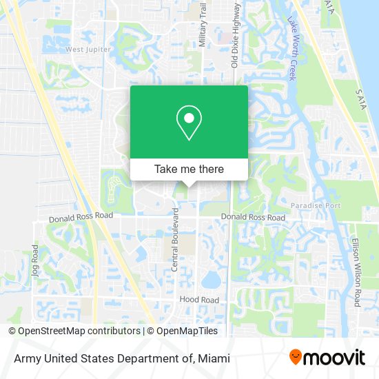 Mapa de Army United States Department of