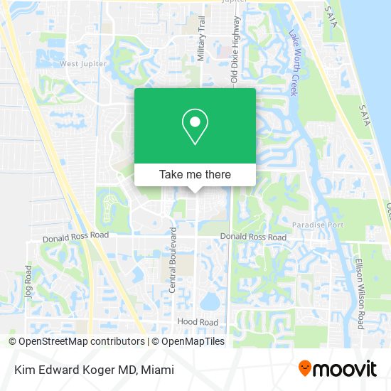 Mapa de Kim Edward Koger MD