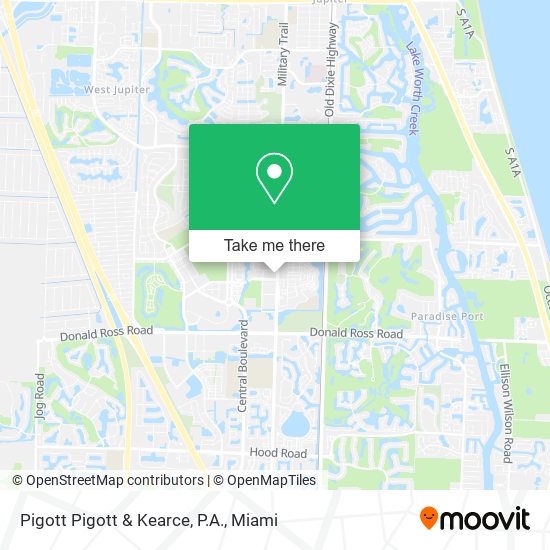 Mapa de Pigott Pigott & Kearce, P.A.