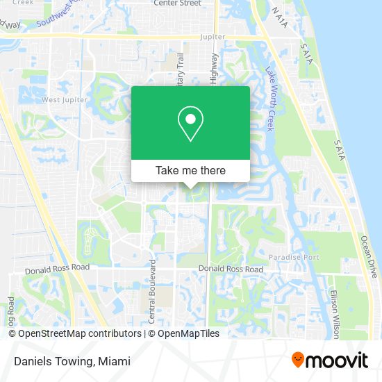 Mapa de Daniels Towing