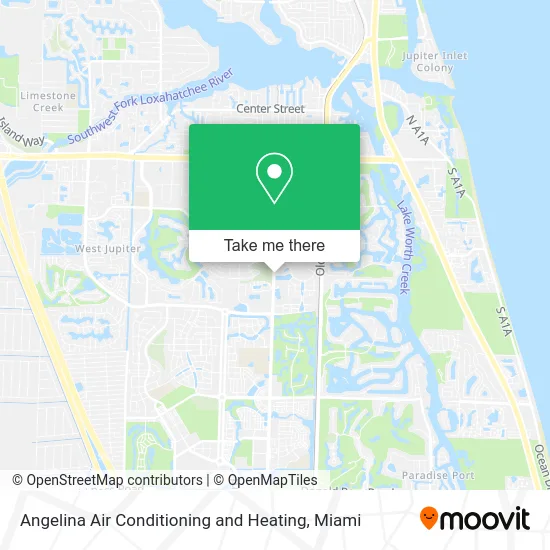 Angelina Air Conditioning and Heating map