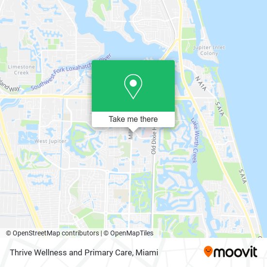 Thrive Wellness and Primary Care map