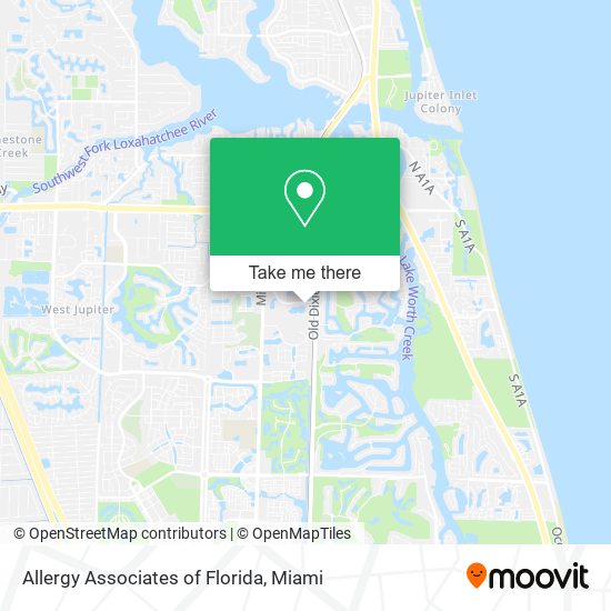 Allergy Associates of Florida map