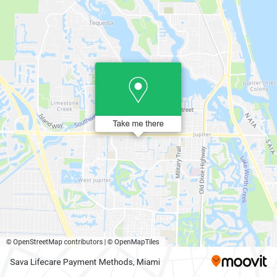 Mapa de Sava Lifecare Payment Methods