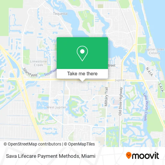Mapa de Sava Lifecare Payment Methods