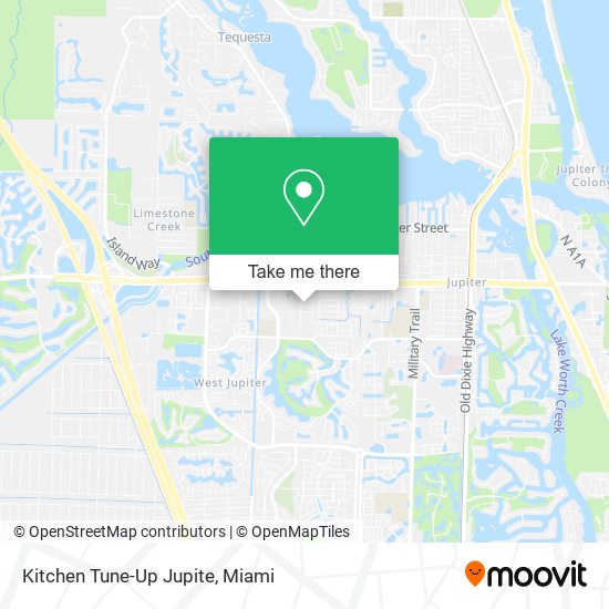 Mapa de Kitchen Tune-Up Jupite