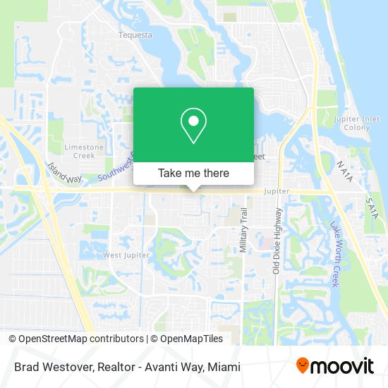 Brad Westover, Realtor - Avanti Way map