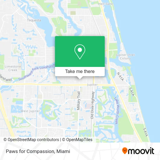 Paws for Compassion map