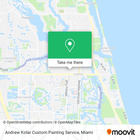 Andrew Kolar Custom Painting Service map