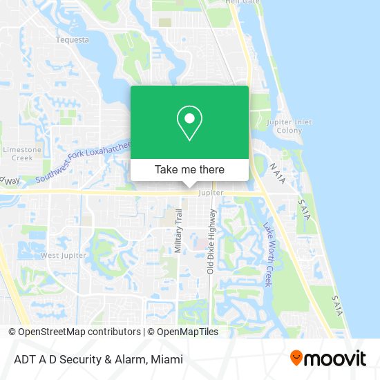 ADT A D Security & Alarm map