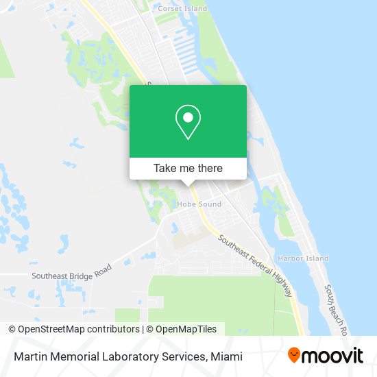 Martin Memorial Laboratory Services map