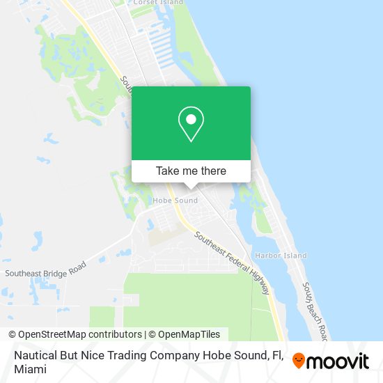 Nautical But Nice Trading Company Hobe Sound, Fl map