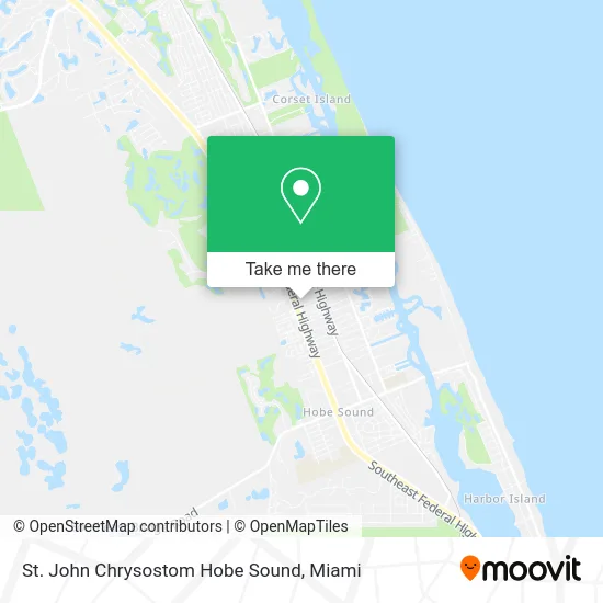 St. John Chrysostom Hobe Sound map