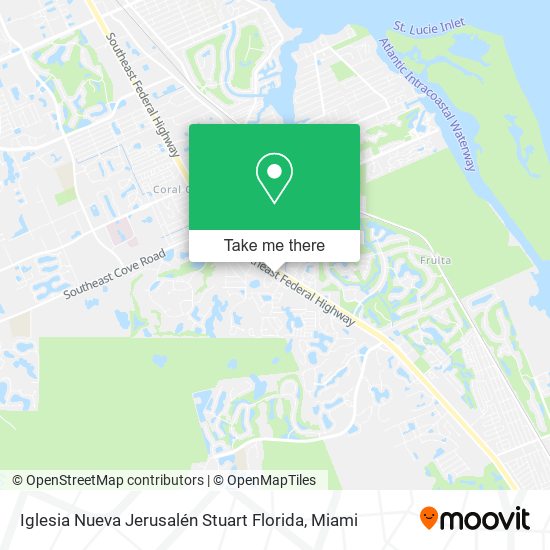 Mapa de Iglesia Nueva Jerusalén Stuart Florida